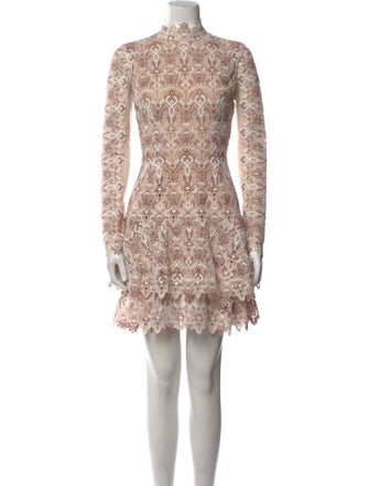 Jonathan Simkhai Lace Pattern Mini Dress