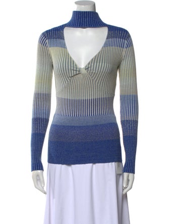 Jonathan Simkhai Striped Turtleneck Sweater