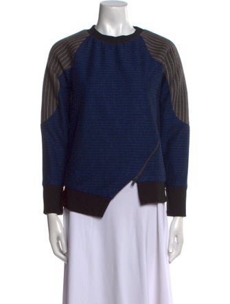 Jonathan Simkhai Striped Crew Neck Sweatshirt
