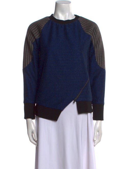 Jonathan Simkhai Striped Crew Neck Sweatshirt