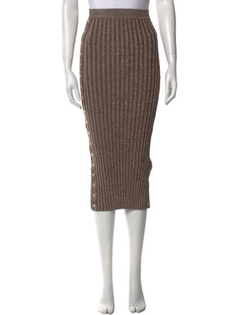 Jonathan Simkhai Pleated Accents Midi Length Skirt