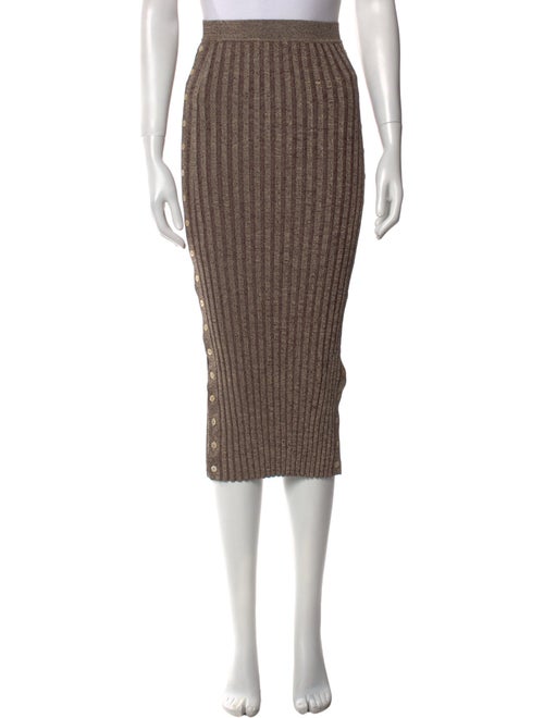 Jonathan Simkhai Pleated Accents Midi Length Skirt