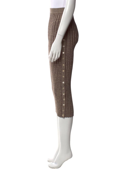 Jonathan Simkhai Pleated Accents Midi Length Skirt