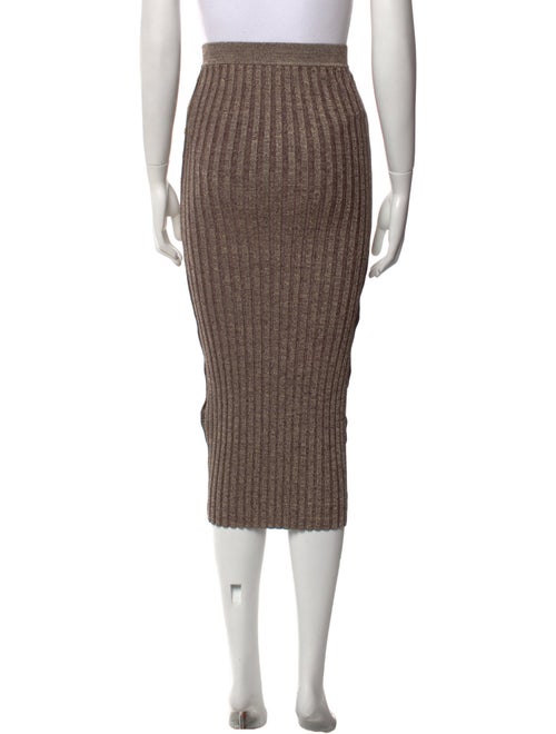 Jonathan Simkhai Pleated Accents Midi Length Skirt