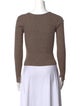 Jonathan Simkhai Square Neckline Long Sleeve Crop Top