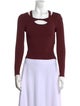 Jonathan Simkhai Square Neckline Long Sleeve Crop Top
