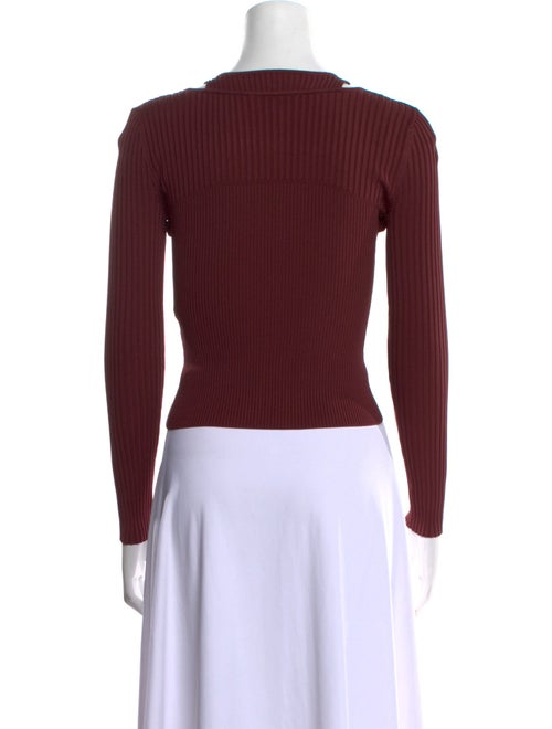 Jonathan Simkhai Square Neckline Long Sleeve Crop Top