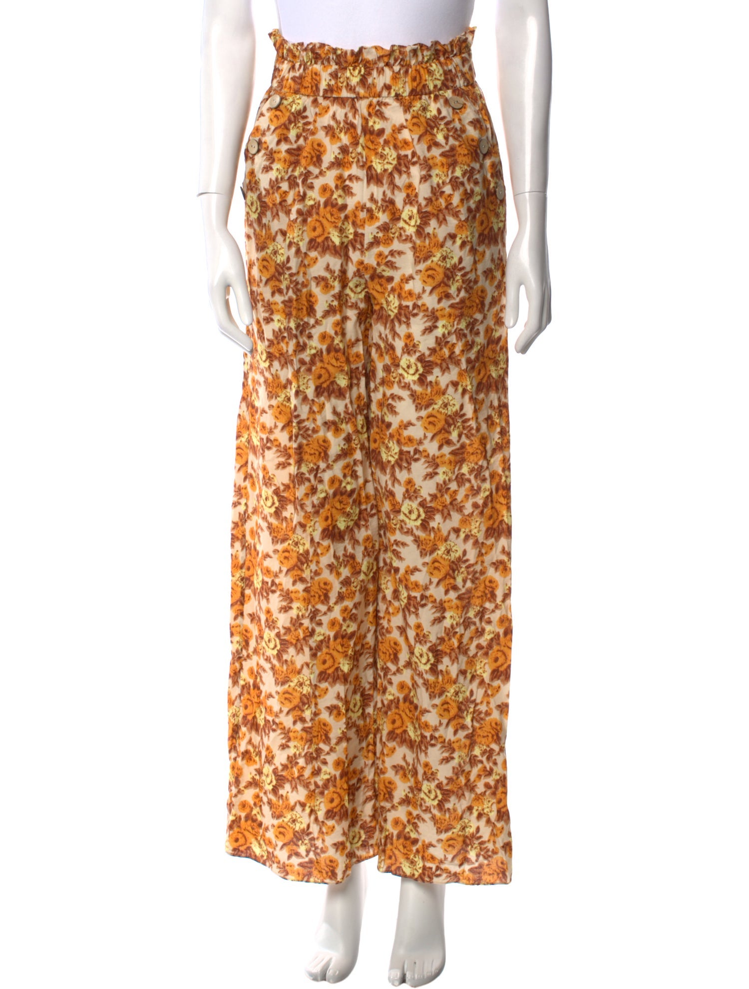 Jonathan Simkhai Floral Print Wide Leg Pants w/ Tags