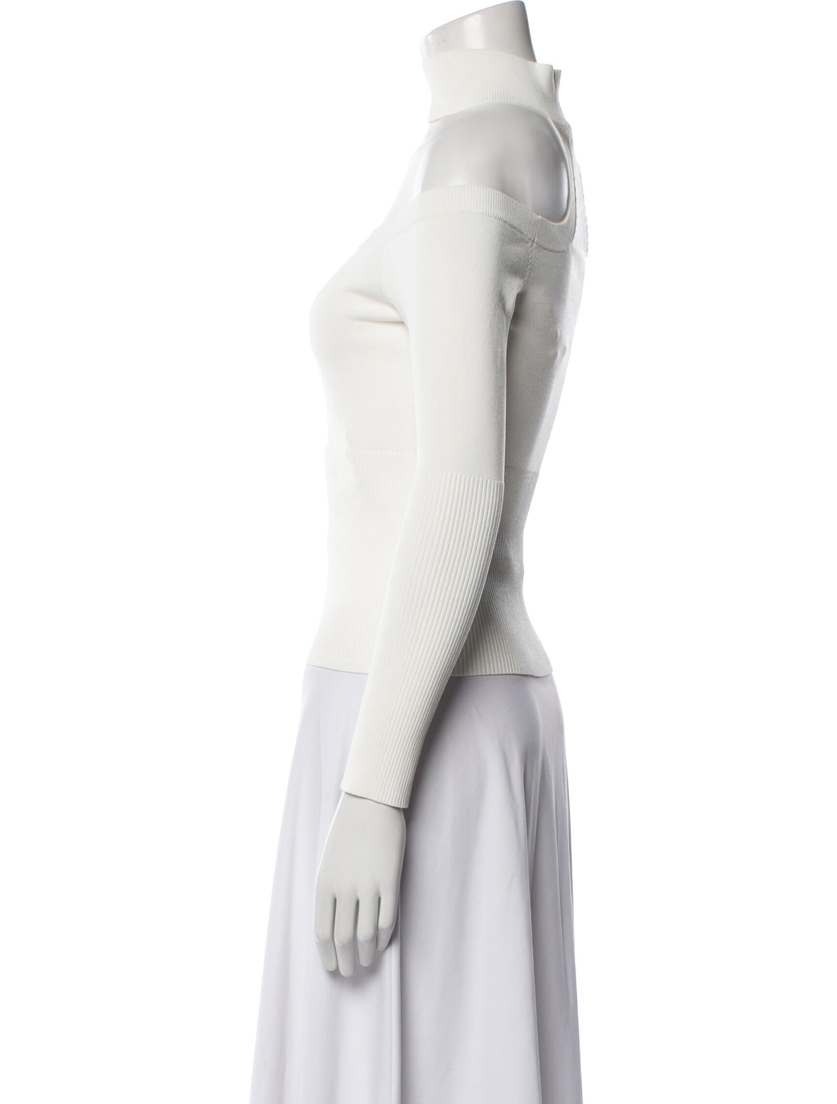 Jonathan Simkhai Off-The-Shoulder Long Sleeve Crop Top