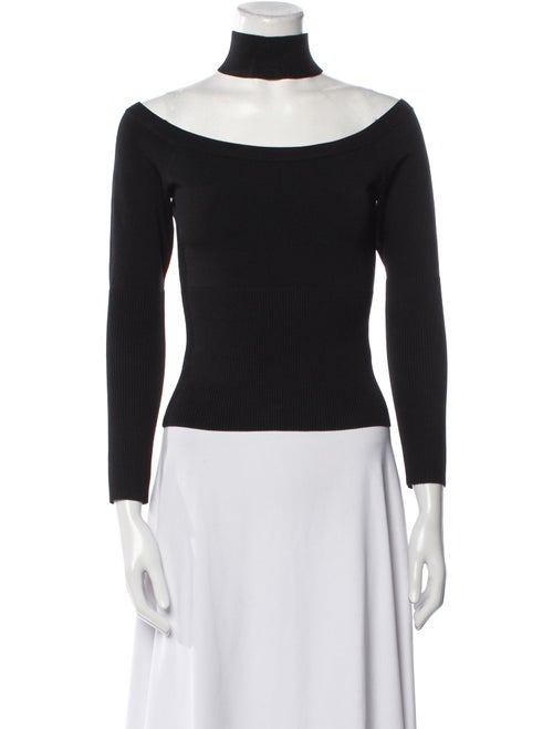 Jonathan Simkhai Bateau Neckline Long Sleeve Top