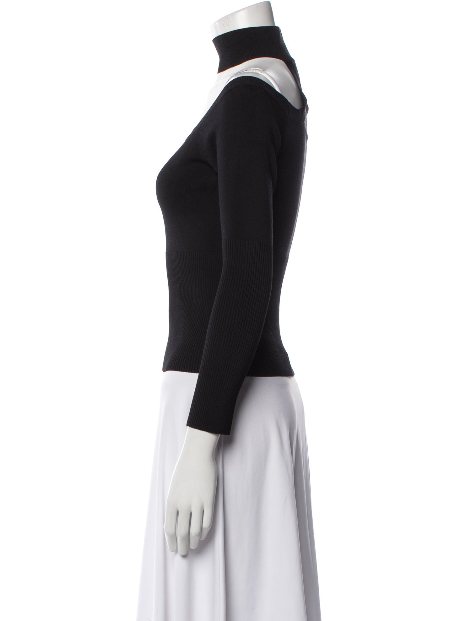 Jonathan Simkhai Bateau Neckline Long Sleeve Top