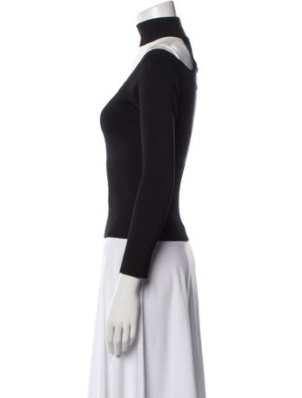 Jonathan Simkhai Bateau Neckline Long Sleeve Top