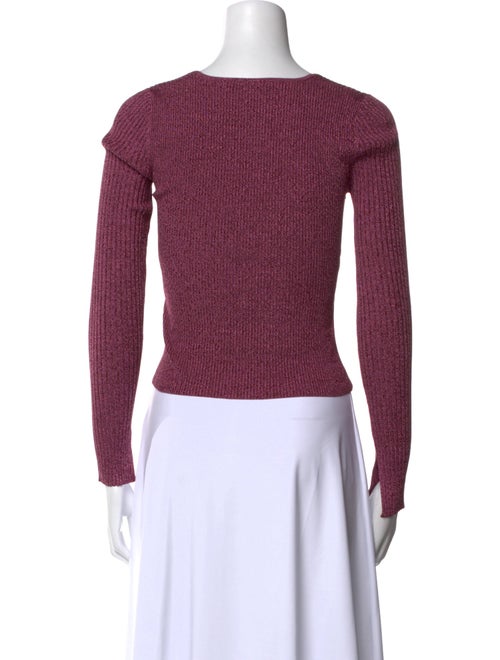 Jonathan Simkhai Square Neckline Long Sleeve Crop Top