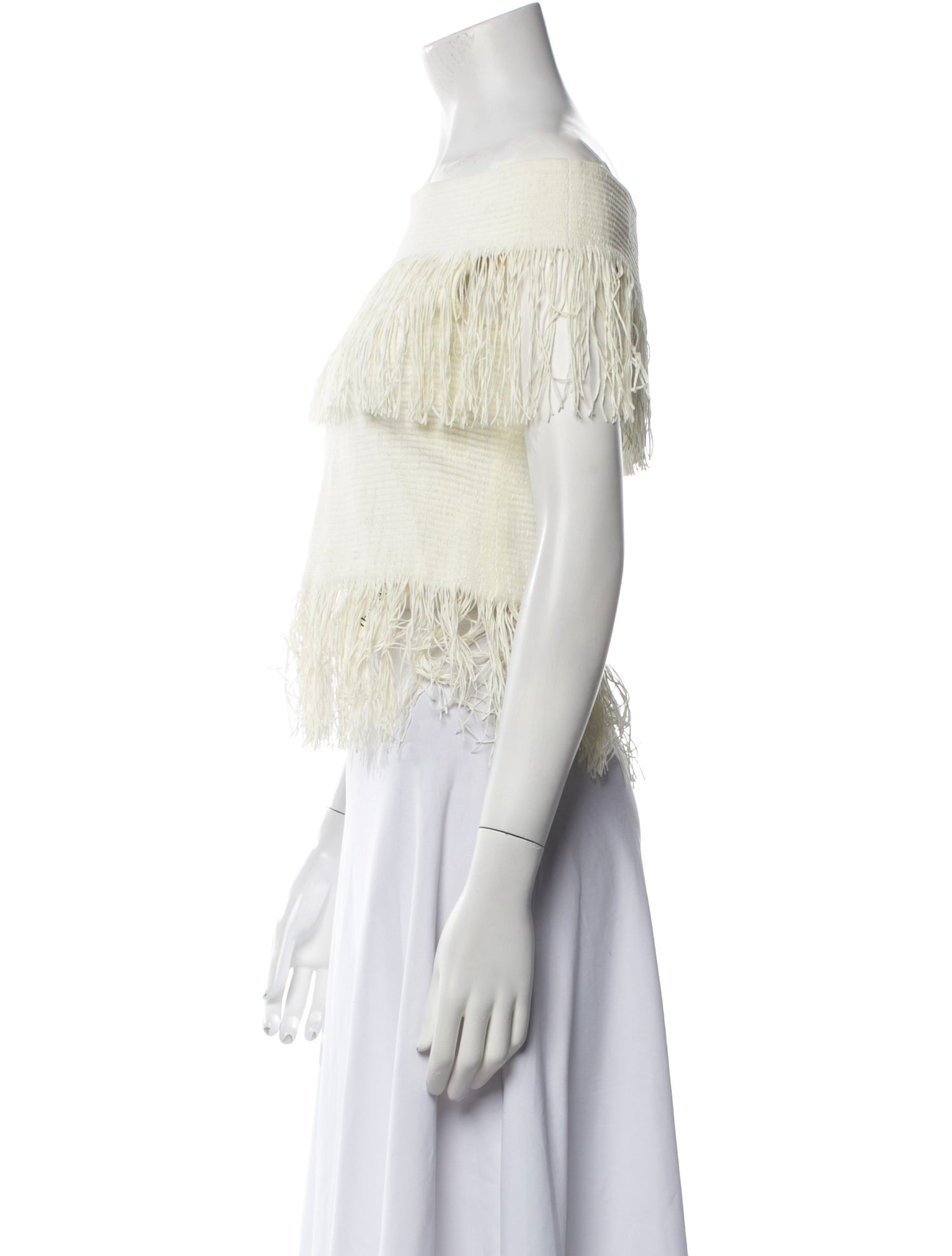 Jonathan Simkhai Off-The-Shoulder Short Sleeve Crop Top