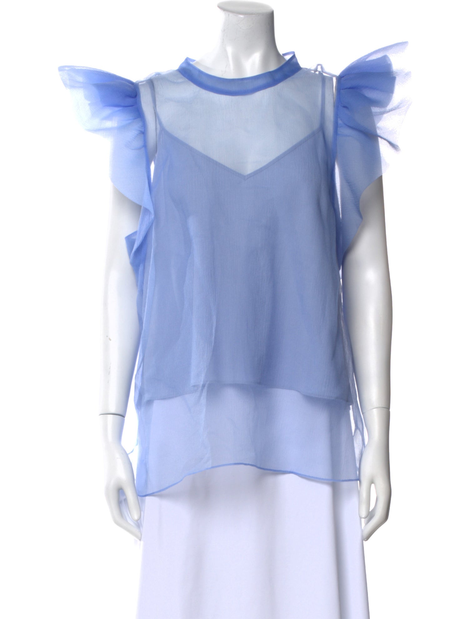 Jonathan Simkhai Crew Neck Short Sleeve Blouse