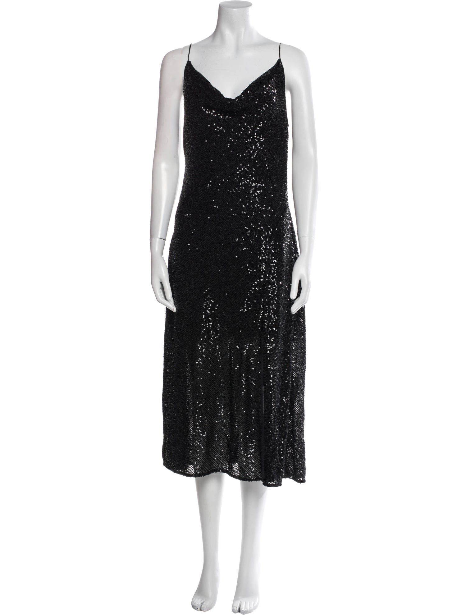 Jonathan Simkhai Cowl Neck Midi Length Dress