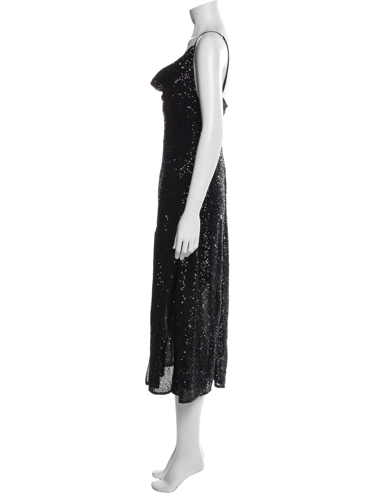 Jonathan Simkhai Cowl Neck Midi Length Dress