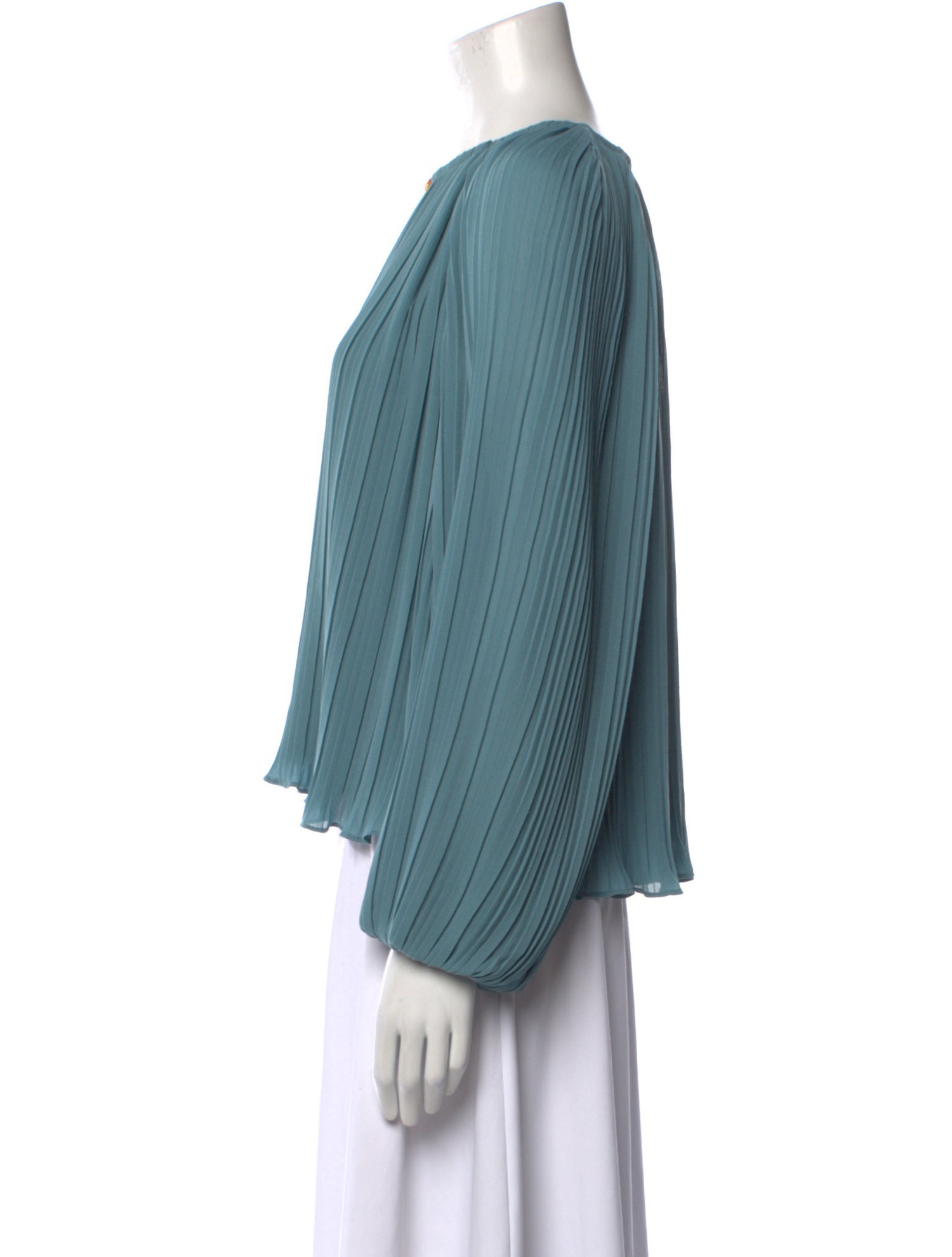 Jonathan Simkhai V-Neck Long Sleeve Blouse