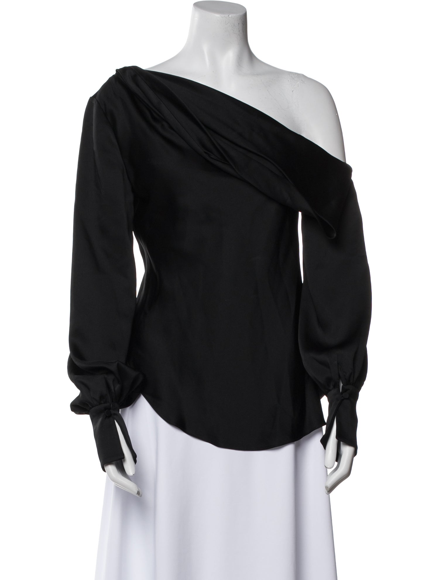Jonathan Simkhai Cowl Neck Long Sleeve Blouse