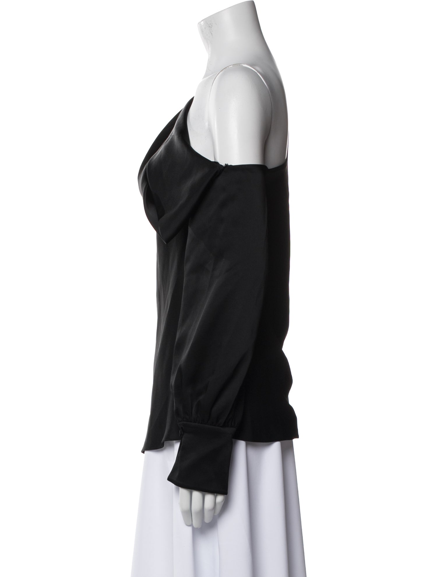 Jonathan Simkhai Cowl Neck Long Sleeve Blouse