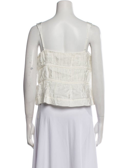 Jonathan Simkhai Square Neckline Sleeveless Crop Top