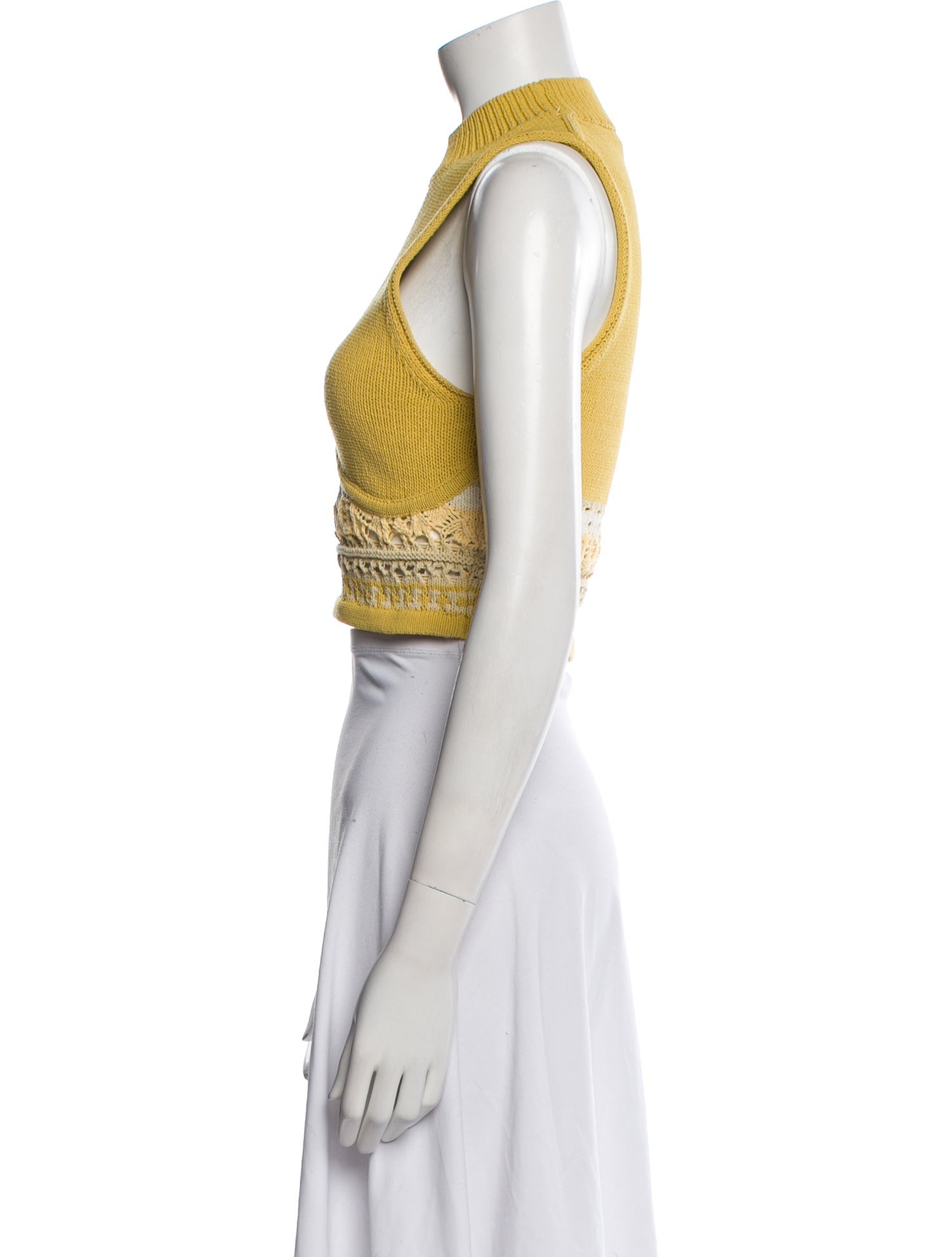 Jonathan Simkhai Printed Mock Neck Crop Top