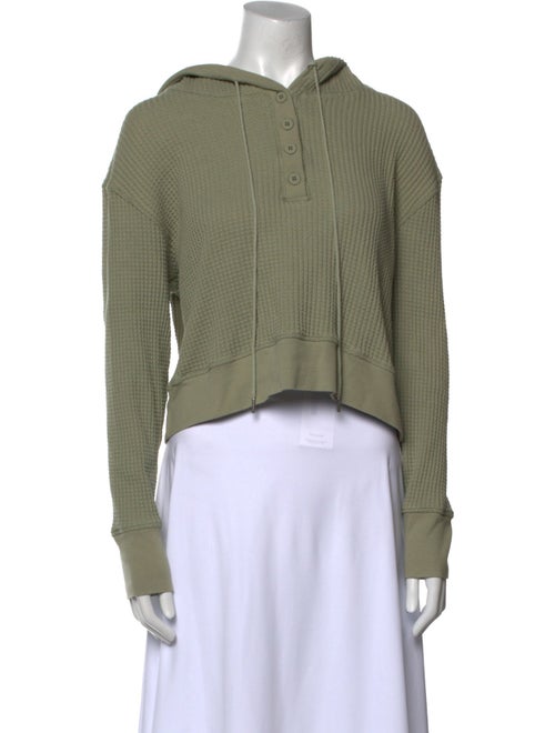 Jonathan Simkhai V-Neck Long Sleeve Sweatshirt