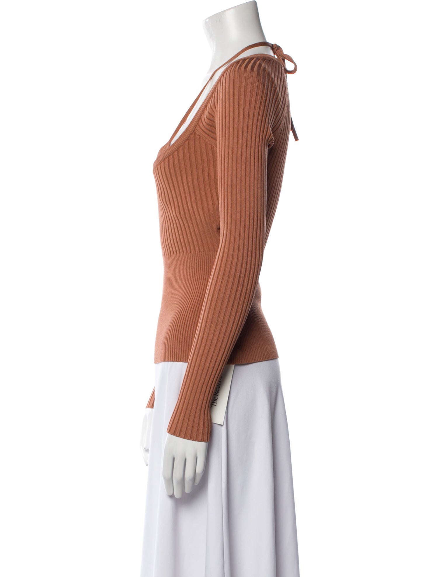 Jonathan Simkhai Square Neckline Long Sleeve Top
