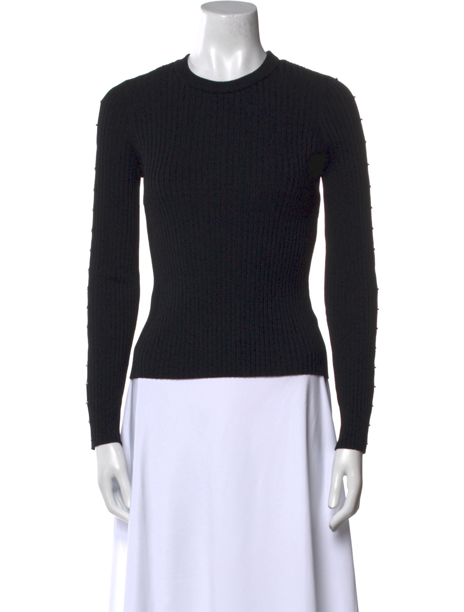 Jonathan Simkhai Crew Neck Long Sleeve Top