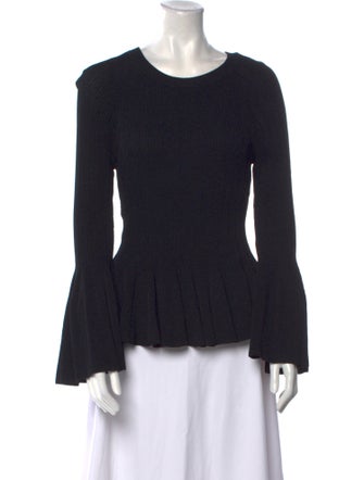 Jonathan Simkhai Scoop Neck Long Sleeve Top