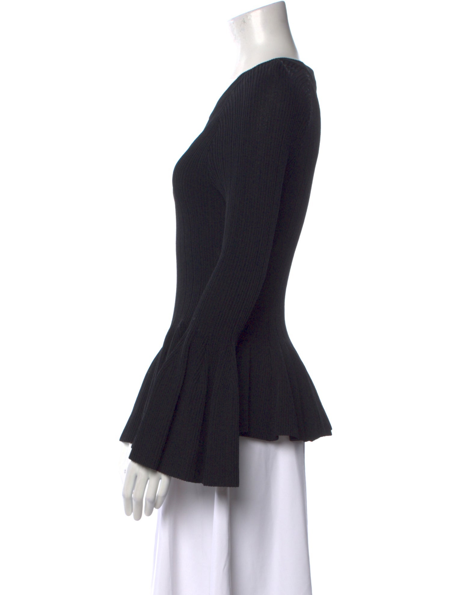 Jonathan Simkhai Scoop Neck Long Sleeve Top