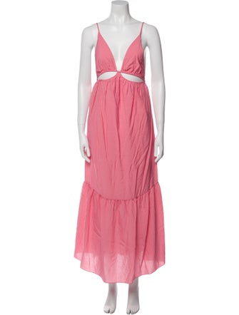 Jonathan Simkhai V-Neck Long Dress