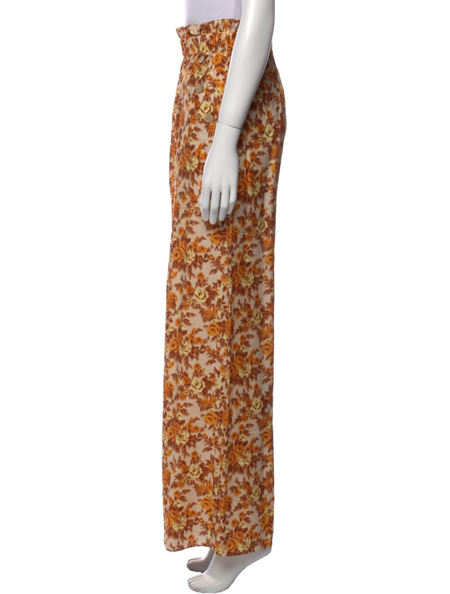 Jonathan Simkhai Floral Print Wide Leg Pants