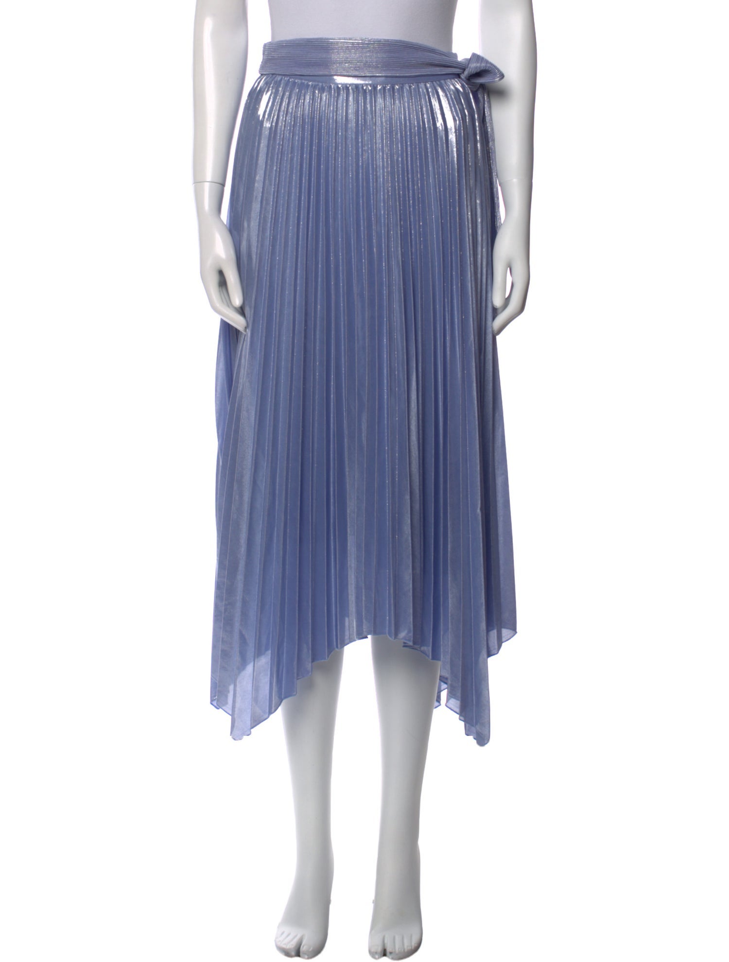 Jonathan Simkhai Pleated Accents Midi Length Skirt