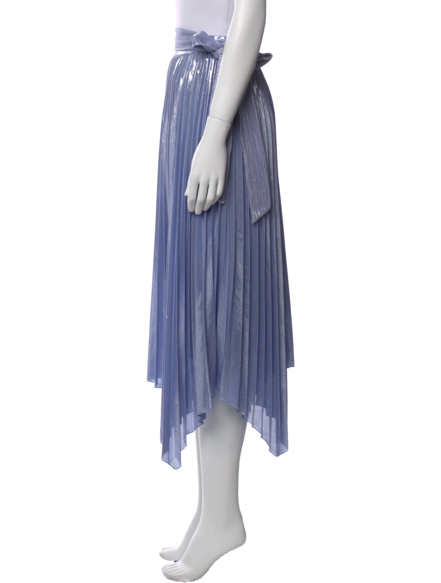 Jonathan Simkhai Pleated Accents Midi Length Skirt