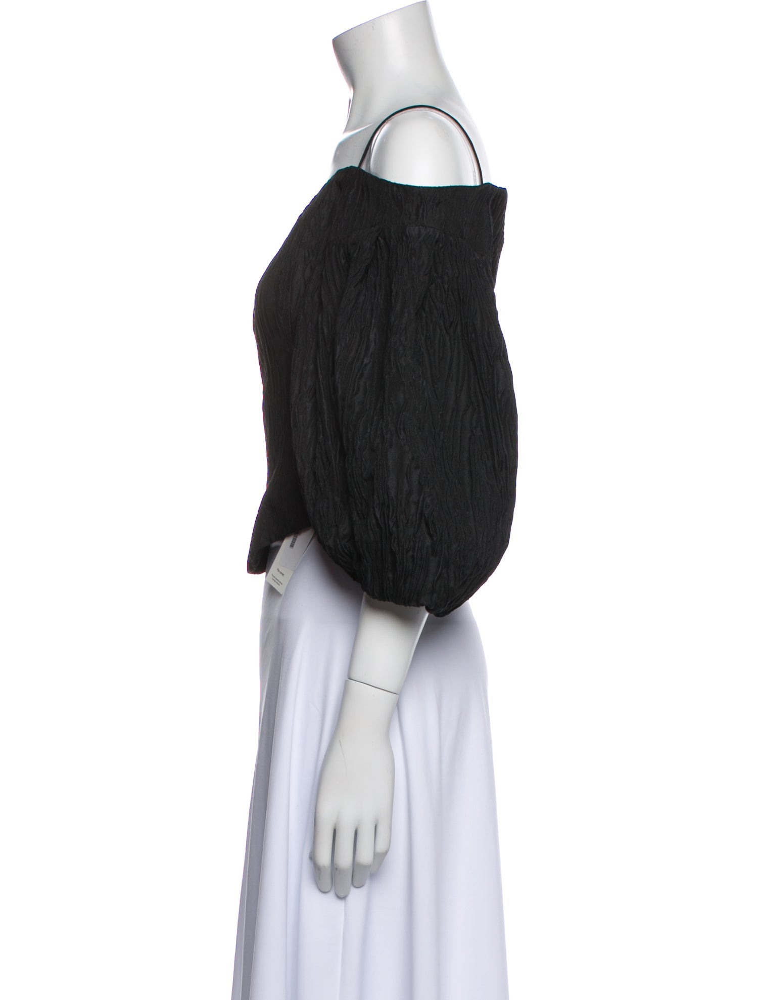 Jonathan Simkhai Off-The-Shoulder Three-Quarter Sleeve Crop Top w/ Tags