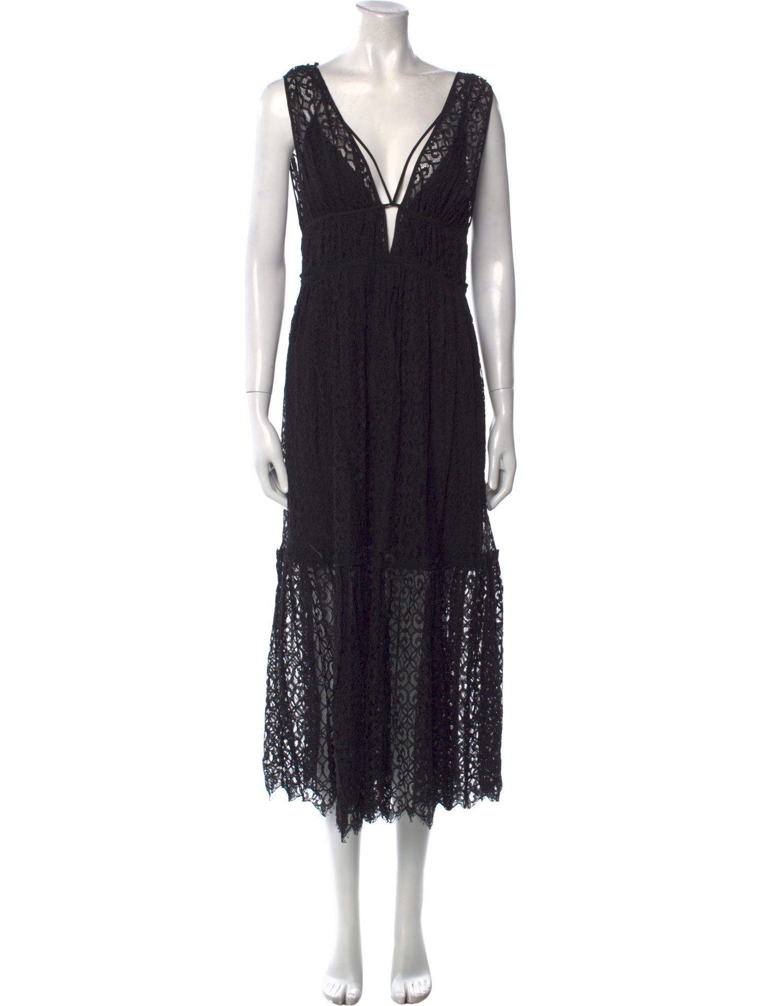 Jonathan Simkhai V-Neck Midi Length Dress