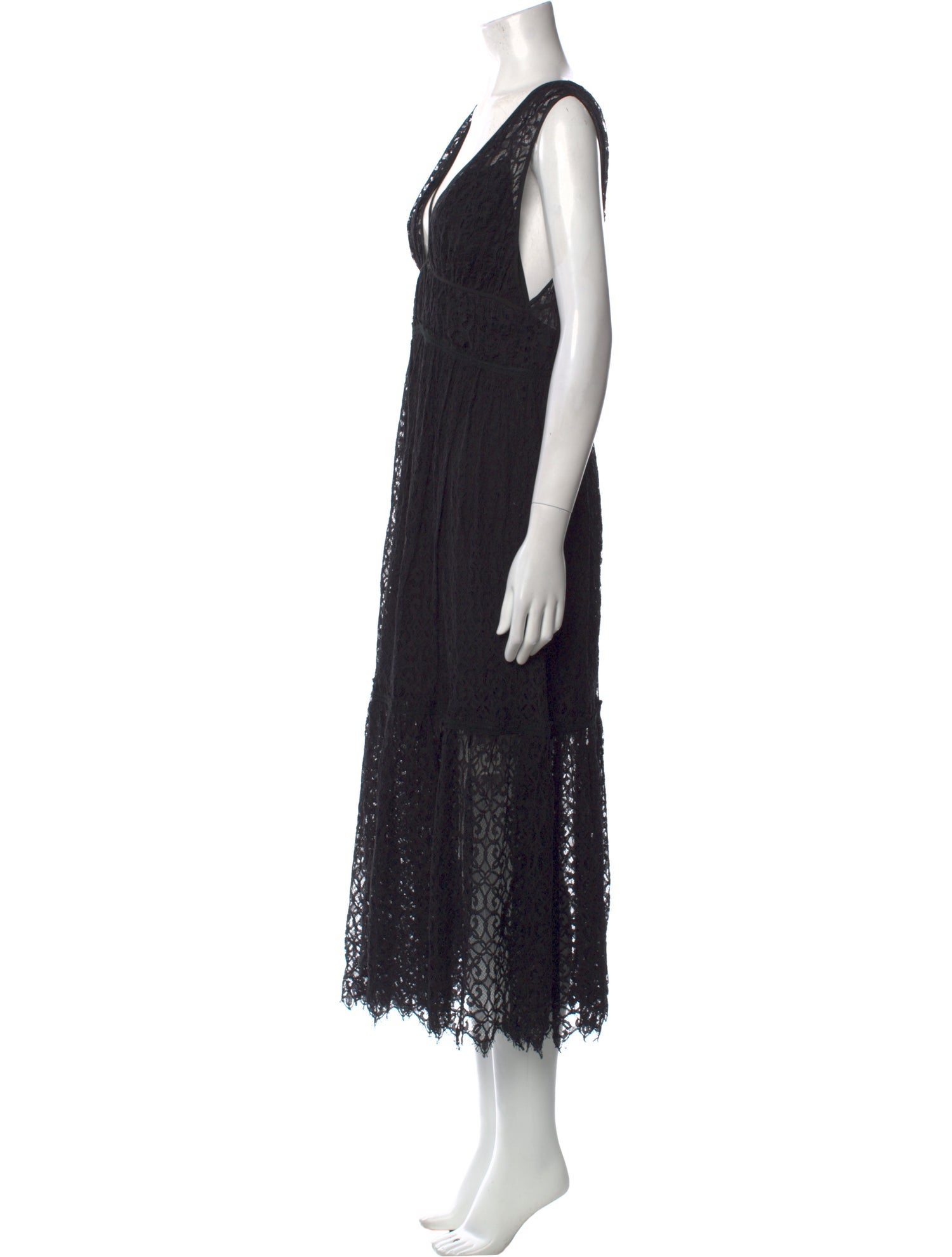 Jonathan Simkhai V-Neck Midi Length Dress