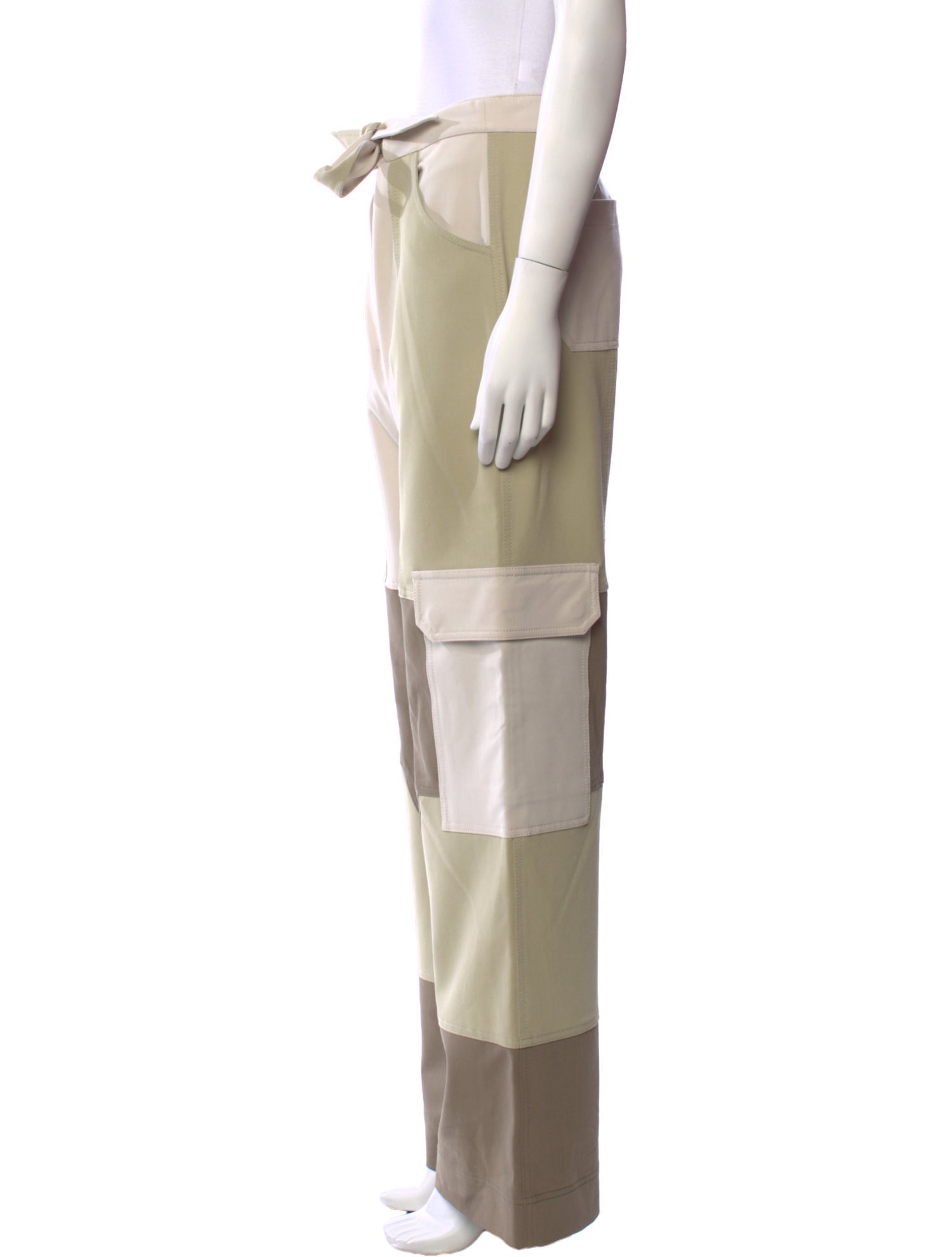 Jonathan Simkhai Colorblock Pattern Wide Leg Pants