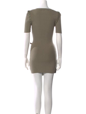 Jonathan Simkhai Bateau Neckline Mini Dress