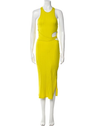 Jonathan Simkhai Crew Neck Midi Length Dress