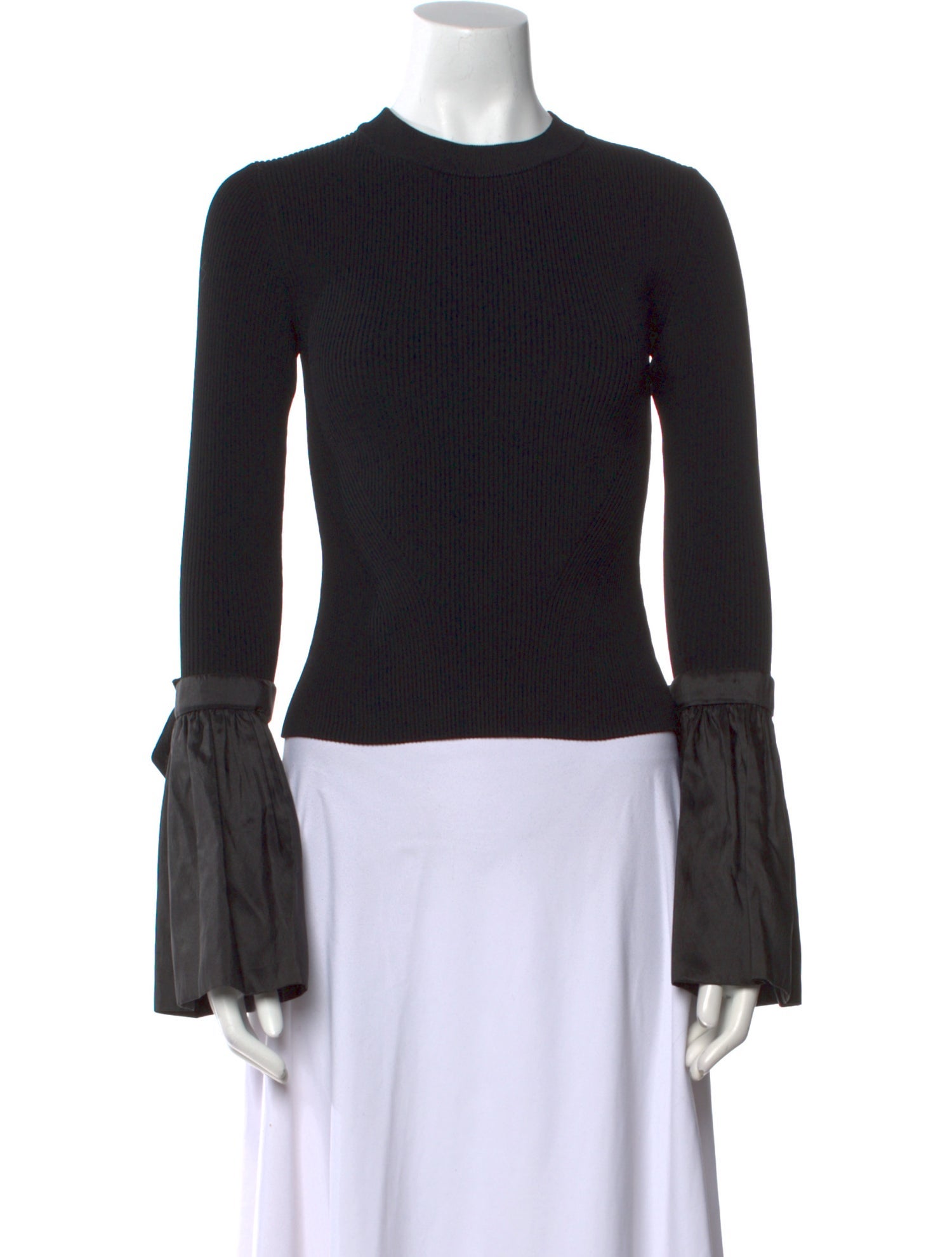 Jonathan Simkhai Crew Neck Long Sleeve Top