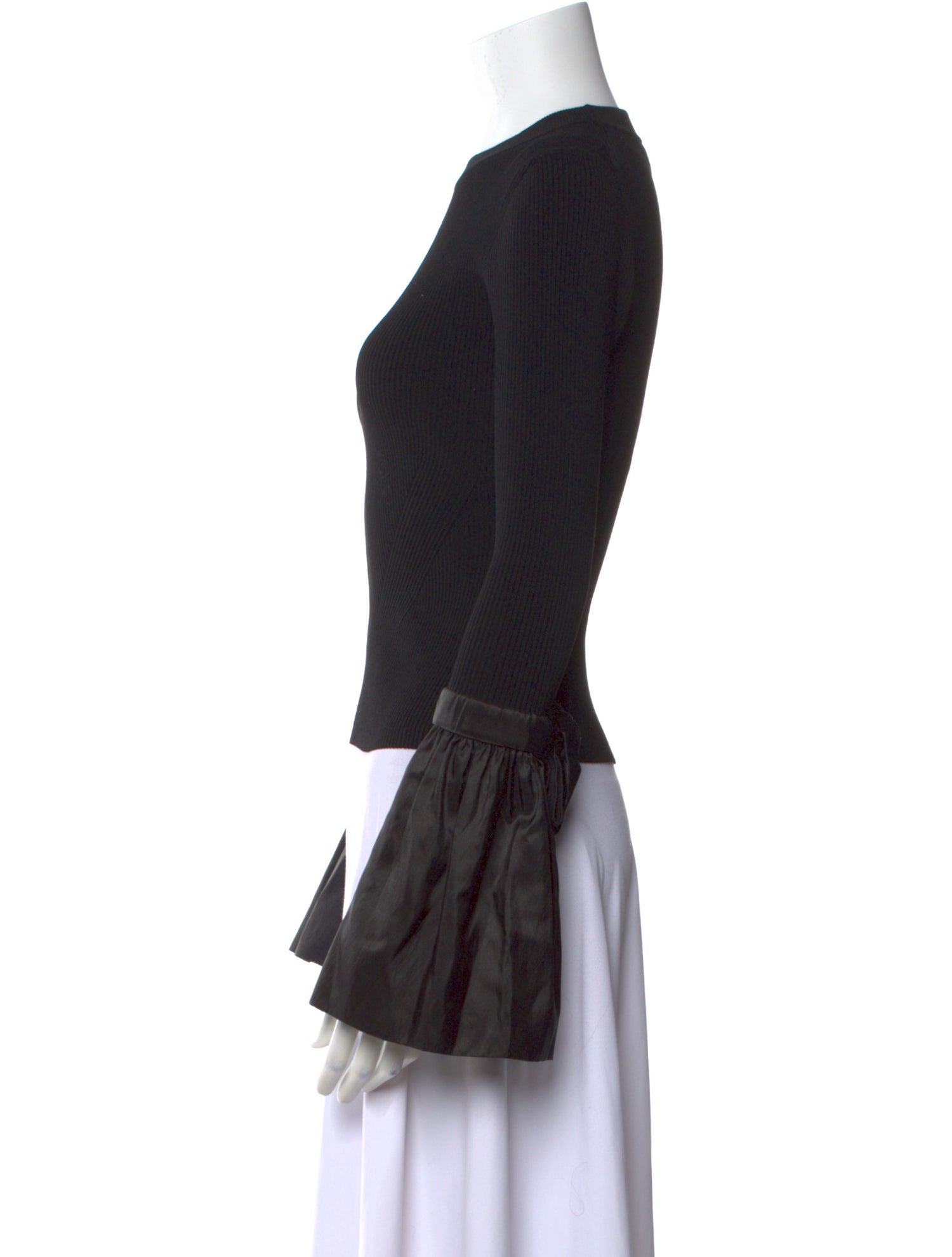 Jonathan Simkhai Crew Neck Long Sleeve Top