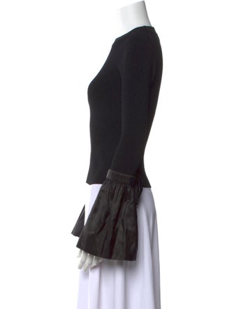 Jonathan Simkhai Crew Neck Long Sleeve Top