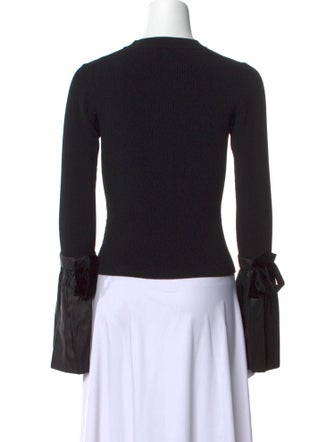 Jonathan Simkhai Crew Neck Long Sleeve Top