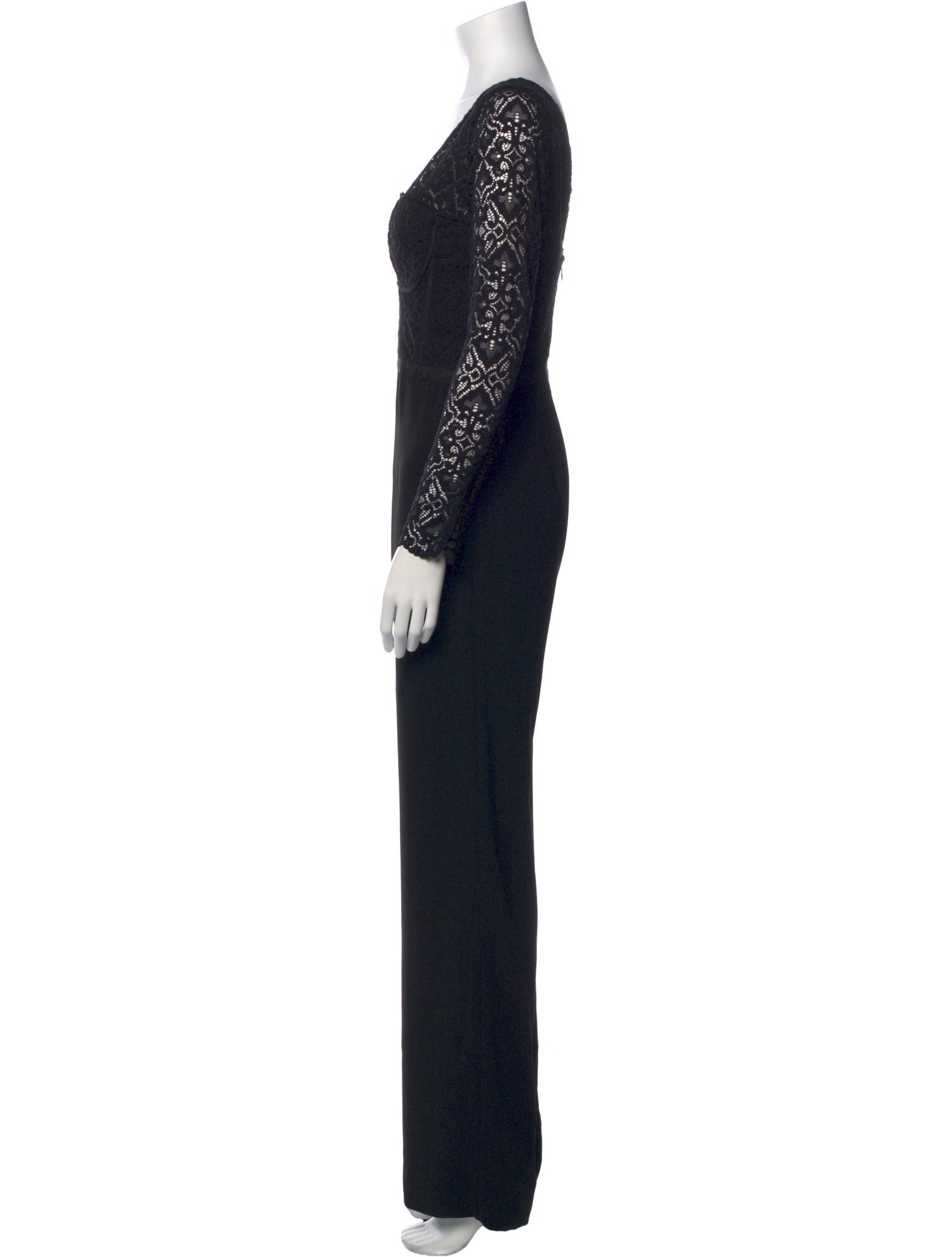 Jonathan Simkhai Lace Pattern Scoop Neck Jumpsuit