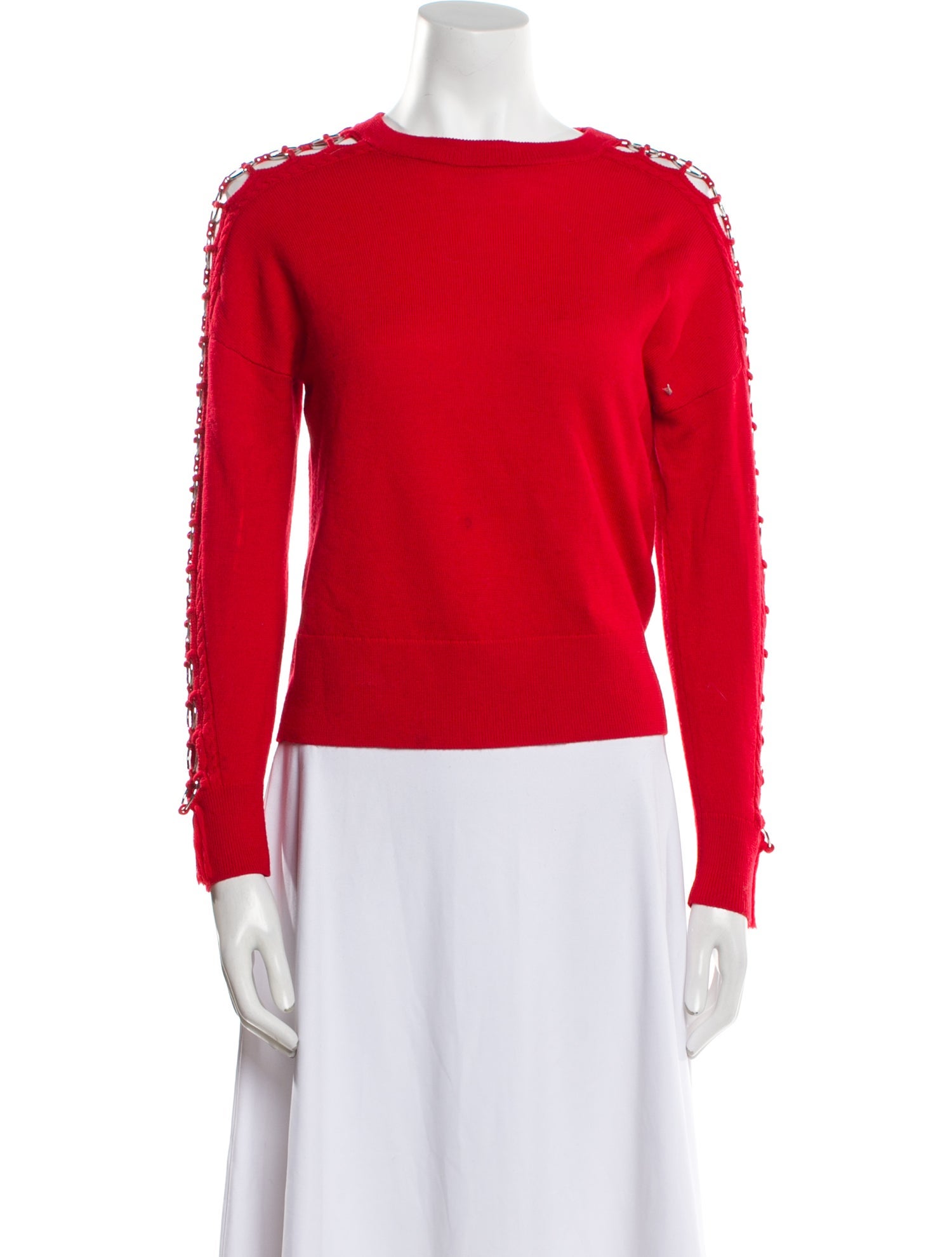 Jonathan Simkhai Wool Bateau Neckline Sweater