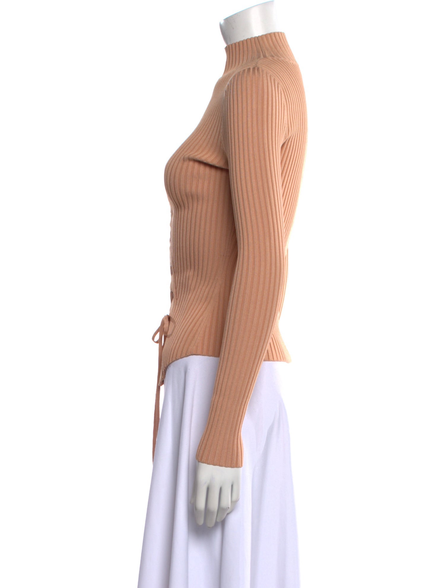 Jonathan Simkhai Mock Neck Long Sleeve Top