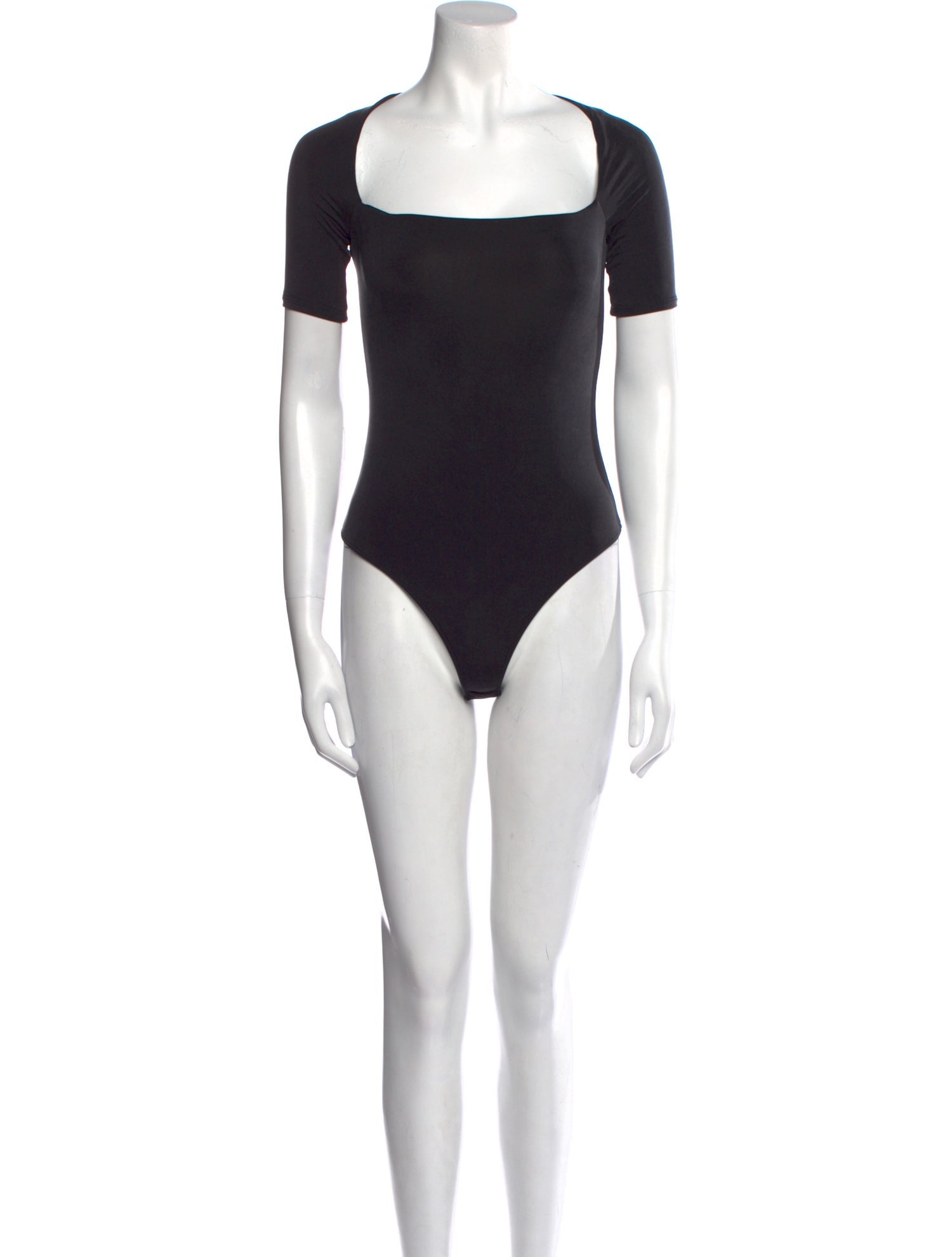 Jonathan Simkhai Square Neckline Short Sleeve Bodysuit