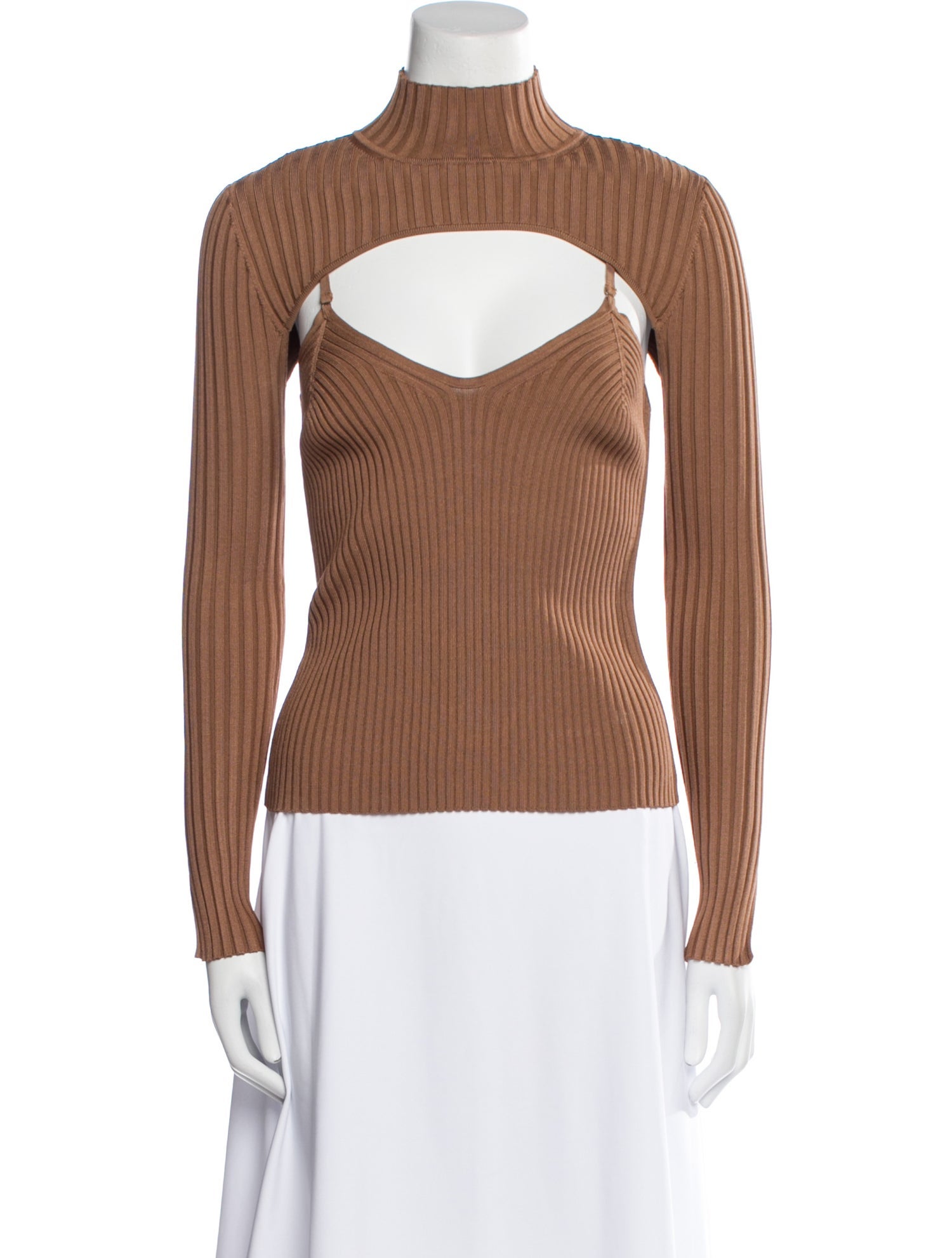 Jonathan Simkhai Turtleneck Long Sleeve Top